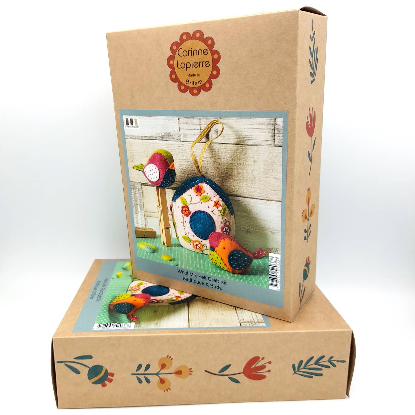 Corinne Lapierre - Birdhouse and Two Birds Felt Craft Kit