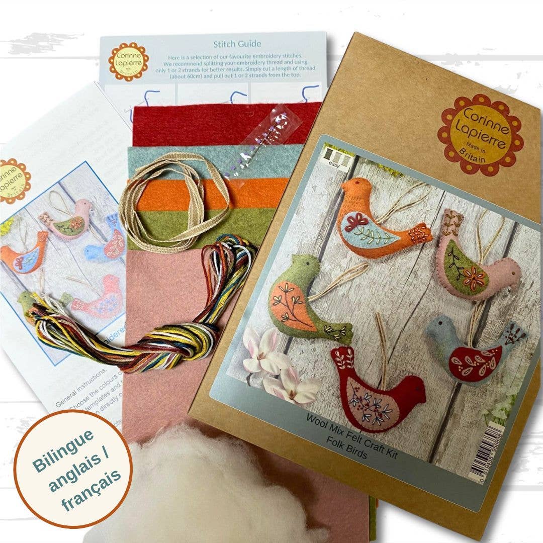 Corinne Lapierre - Folk Birdhouse Felt Craft Mini Kit