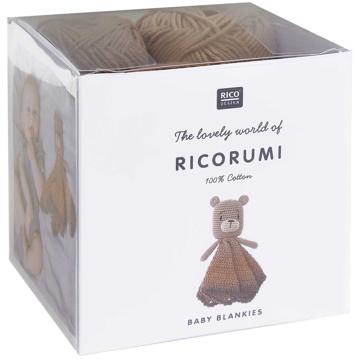 Ricorumi Crochet Kit Baby Blankie - Teddy