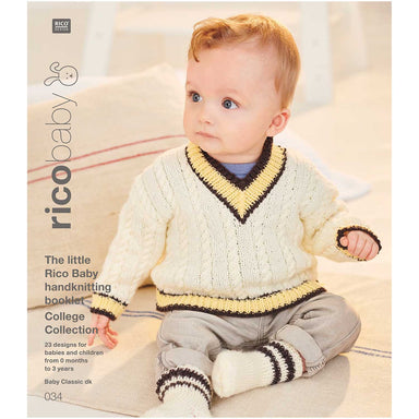 Rico 034 - College Collection - The Little Baby hand knitting Booklet