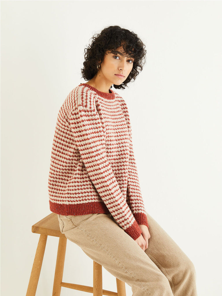 Women's Fairisle Yoke Sweater in Sirdar Haworth Tweed