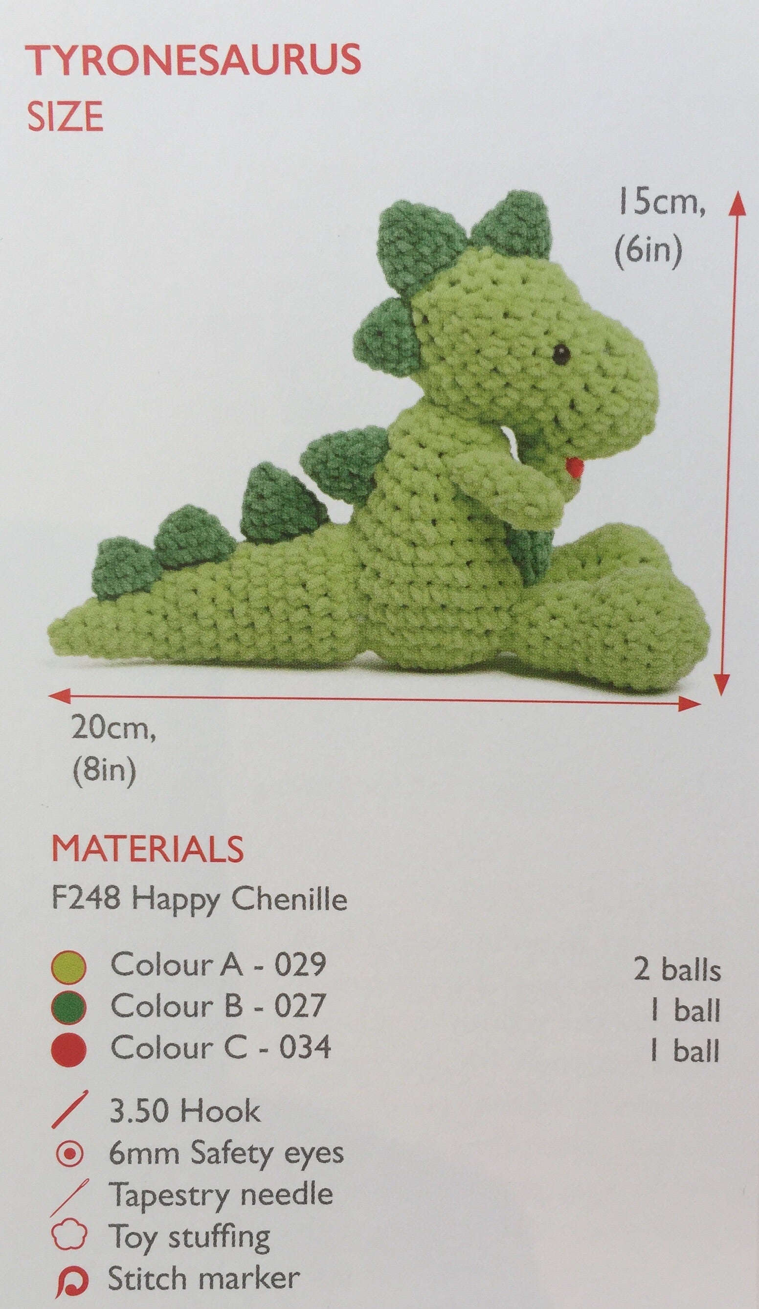 Sirdar Happy Chenille Book 5 - Roarsome Dinosaurs