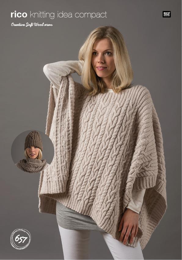 Aran poncho clearance pattern