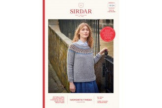 Women's Fairisle Yoke Sweater in Sirdar Haworth Tweed