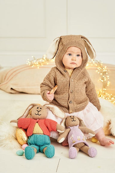 Stylecraft Pattern 9855 Bertie and Bettie Bunny Toys & Jacket in DK